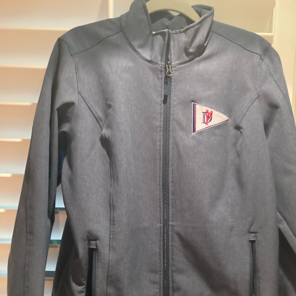 (New) Gray/blue lined all weather jacket